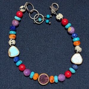 Sarah DeAngelo handmade multi stone bracelet